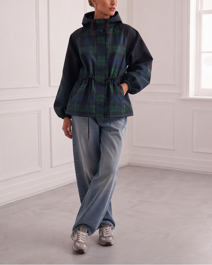 Plaid Windbreaker