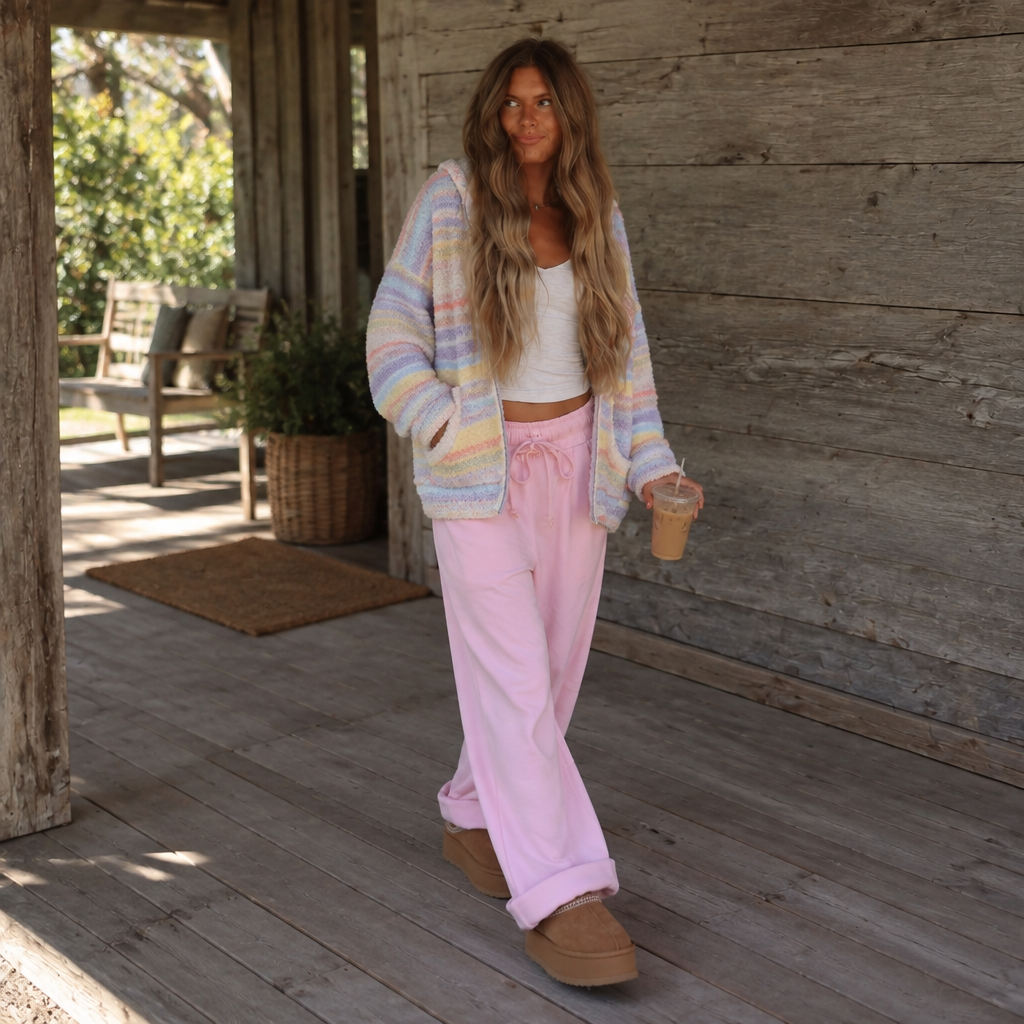 Pastel Zip Up