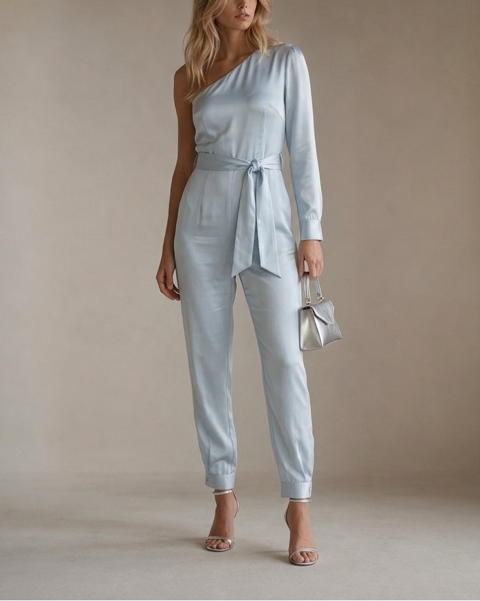 One Shoulder Jumpsuit