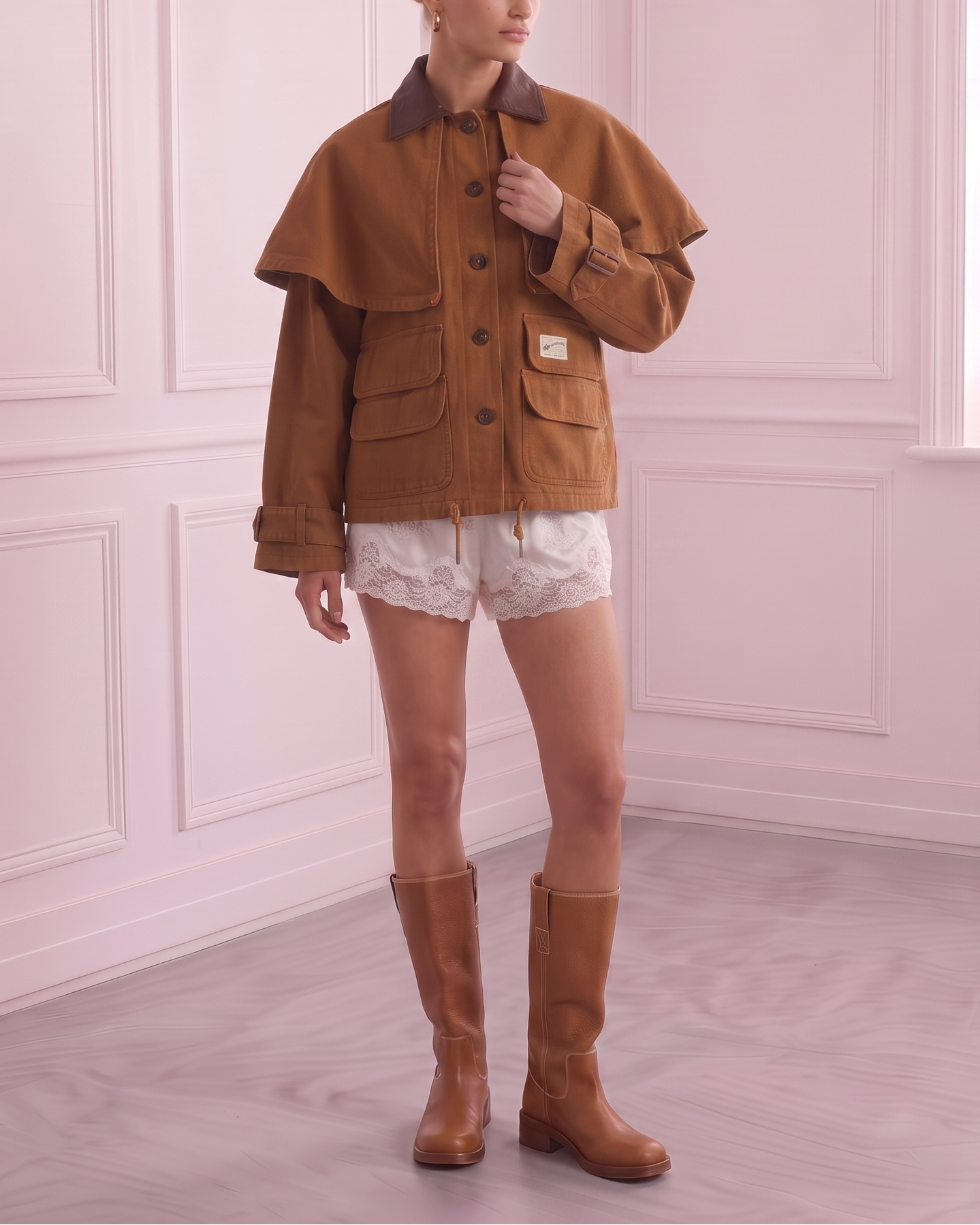 Cotton Cape Jacket