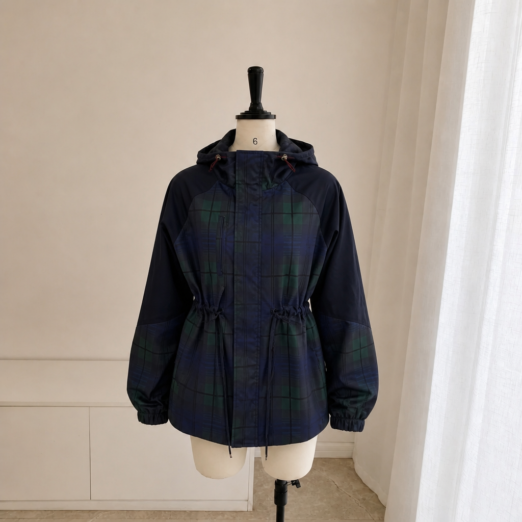 Plaid Windbreaker